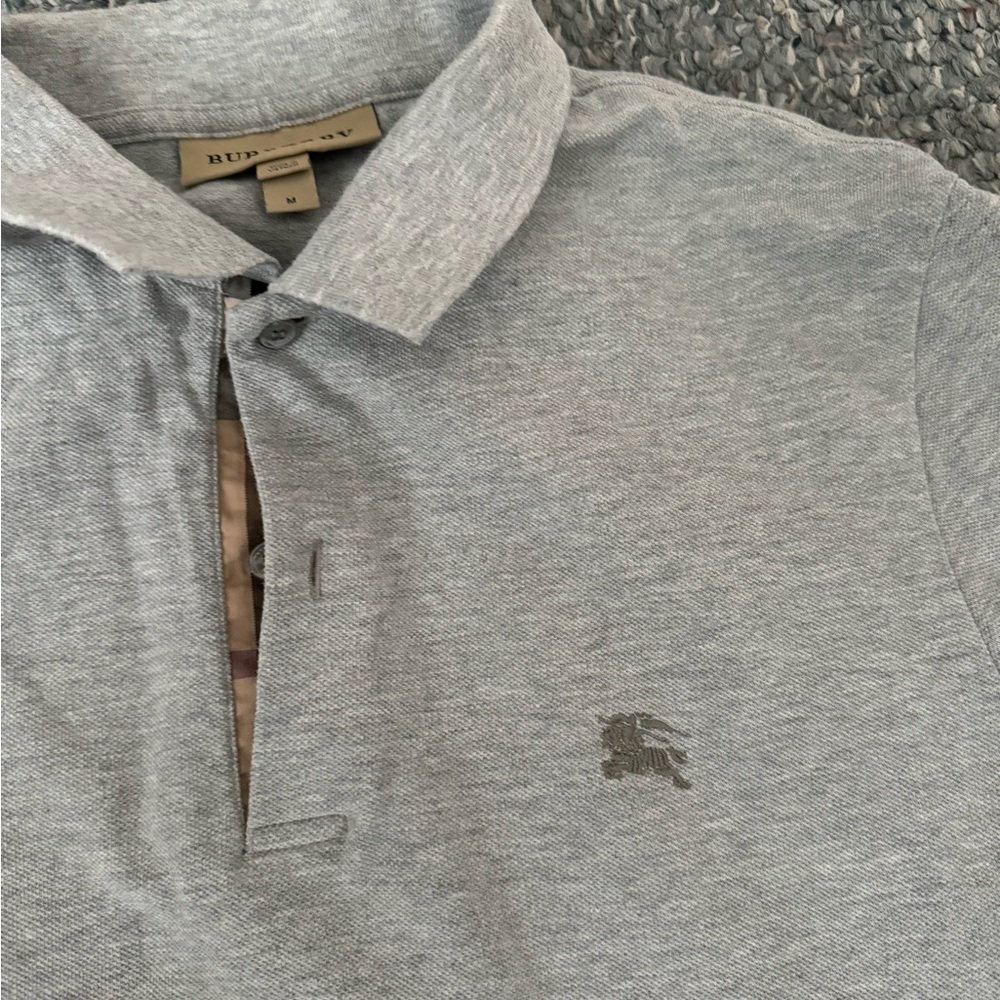 Burberry Light Gray Polo Shirt